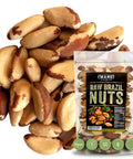 Premium Wild Harvested Raw Brazil Nuts, 1 lb (16oz) ÃƒÂ¢Ã¢â€šÂ¬Ã¢â‚¬Å“ High Selenium, Batch Tested Peanut & Gluten Free, Non-GMO, Kosher, Resealable Bag