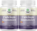 Natures Craft High Absorption Calcium Gummies with Vitamin D3 - Tricalcium Phosphate 758mg Calcium Gummies for Adults - Chewable Calcium & Vit D Supplement for Bone Health & Immune Support - Gelatin- (2 Pack)
