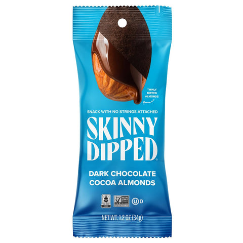 SkinnyDipped Snack Attack Almond Variety Pack, Chocolate Covered Almonds, Low Sugar, Gluten Free, Healthy Snack, 1.2 Ounce Bags (Pack of 15)