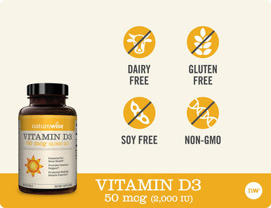 NatureWise Vitamin D3 2000iu 50 mcg 1 Year Supply for Healthy Muscle Function Bone Health and Immune Support NonGMO Gluten Free in ColdPressed Olive Oil Packaging May Vary 360 Mini Softgels