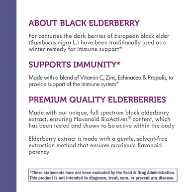 Nature's Way Sambucus Elderberry Single Shot Immune Syrup, 20ml Bottles , Pack of 12