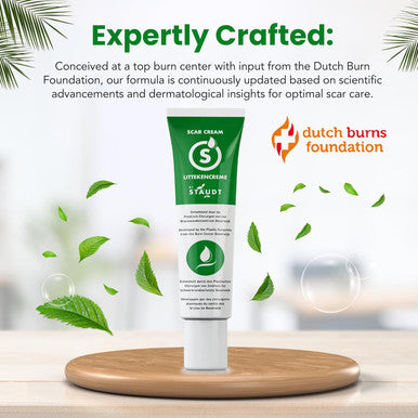Staudt Premium Scar Cream - Advanced Formula With Vitamin E, Honey, Hyaluronic Acid & Silicone - Intensive Healing Of Old & Scars, Surgical, Rashes, Acne, Burns, C-Section, Stretch Marks, Eczema