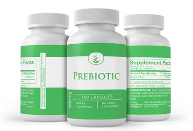 PURE ORIGINAL INGREDIENTS Prebiotic, (100 Capsules) Always Pure, No Additives Or Fillers, Lab Verified