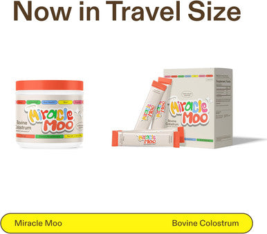 Miracle Moo Sticks Packs (30 Count) and Colostrum Supplement Unflavored (30sv)