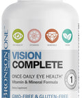 Bronson One Daily Vision Complete Eye Health Support Multivitamin Multimineral Supplement Formula, 180 Tablets
