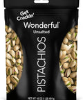 Wonderful Pistachios In Shell, Lightly Salted Nuts, 16 Ounce Resealable Bag | Protein Snacks, Gluten Free, Healthy Food, Work, School, Office Snacks, Airplane Travel Snacks