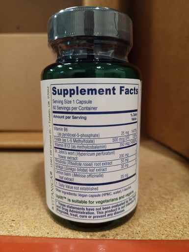 Vitanica Uplift Mood and Emotional Support Vegan/Vegetarian 60 Capsules