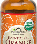 US Organic 100% Pure Sweet Orange Essential Oil - USDA Certified Organic - 30 ml Pack of 2 - w/Improved caps and droppers (More Size Variations Available)