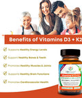 Life Infused Vitamin D3 + K2 Supercharged With Zinc And Enzymes, Help Maintain Healthy Immune System, Bone Health, Emotional Wellbeing, 90 Capsules.
