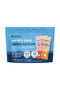 NativePath Native Hydrate Stick Packs with Electrolytes and Amino Acids Variety Pack Mixed Berry Peach Mango Tangerine 30 Servings
