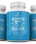 Ancestral Supplements Beef Lung (with Liver) Supports Lung, Respiratory, Vascular, Circulatory Health (180 Capsules)