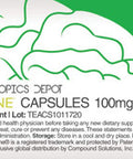 TeaCrine Capsules 100mg 30 Count Theacrine Supplement Coffee Alternative Boost Mood Energy Support Healthy Metabolism Pre Workout Supplement