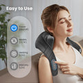 Comfier Cordless Neck Massager With Heat, 4D Kneading Neck And Shoulder Massager Deep Tissue, Shiatsu Neck Back Massager Pillow, 2 Heating Levels, Christmas Gifts For Mom Dad