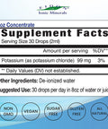 Eidon Liquid Potassium Supplement Supports Proper Cell Function Bioavailable Ionic All Natural Vegan Gluten NoPreservatives or Additives Potassium Drops 2 Ounce Bottle 2 Pack