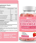 Sugar-Collagen Gummies For Women, Hydrolyzed Collagen Peptides Gummies With Biotin, Collagen Supplements Gummy With Vitamin B12, C, D, Zinc For Hair Skin Nail