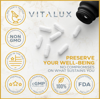 EPN Supplements Vitalux || #1 Rated Premium Thermogenic Fat Burner || Suppress Appetite, Maximize Fat Loss, Energy Levels | Ultra Dosed Formula W/ 8 Powerful Ingredients | 3Rd Party Tested + Usa Made - 60 Servings