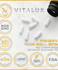 EPN Supplements Vitalux || #1 Rated Premium Nitric Oxide Booster || Enhance Blood Flow, Massive Pumps, Optimize Strength | Ultra Dosed Formula W/ 5 Powerful Ingredients | 3Rd Party Tested + Usa Made - 60 Capsules