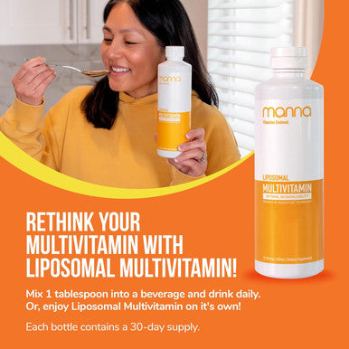 Manna Vitamins Evolved Liposomal Multivitamin - Daily Multivitamin Provides 20 Vitamins And Minerals - Multivitamins For Men And Women - Boosts Immune System, Supports Energy And Metabolism 2 Pack