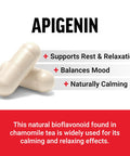 Force Factor Apigenin Supplement for Relaxation and Stress Support Powerful Bioflavonoid and Antioxidant Apigenin 50mg Premium Quality Vegan Non-GMO 60 Capsules (Packaging May Vary)