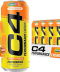 C4 Performance Energy Drink, Cherry Popsicle, Zero Sugar Carbonated Preworkout Energy, 200mg Caffeine with Beta Alanine, 16 Fl Oz (12 Pack)
