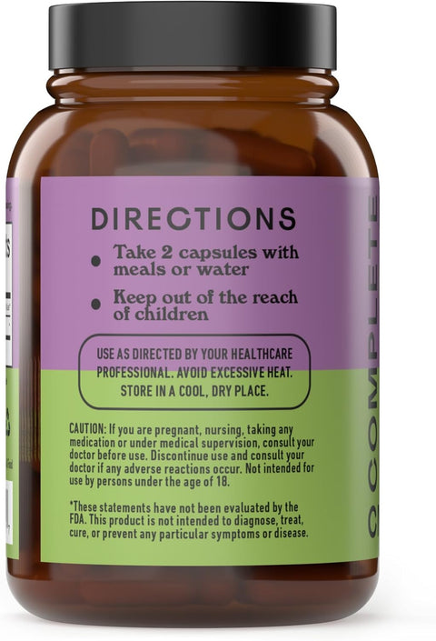 Complete Natural Products Pure Organic Milk Thistle Capsules - 500 Mg Silymarin Powder 100 Pills