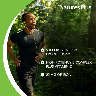 Naturesplus Ultra-Stress With Iron, Sustained Release - 30 Vegetarian Tablets - Stress Relief Supplement With B-Complex & Vitamin C - Energy Booster, Mood Enhancer - Gluten-- 30 Servings