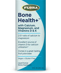 Flora Bone Health with Calcium Magnesium and Vitamins D K 2.51 Ratio of Calcium to Magnesium Vegan GlutenFree Fruit Juice Base 8fl. oz. Glass Bottle