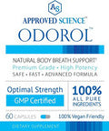 Approved Science Odorol 6 Bottles Freshen Bad Breath and Body Odor Contains L.acidophilus Green Tea Magnolia Bark Peppermint Oil and Fennel All Natural Vegan Friendly NonGMO