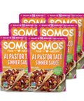 SOMOS Variety Simmer Sauce - 1 Taco Pouch + 1 Pastor Pouch + 1 Fajita Pouchs - Gluten Free - Plant Based - Non-GMO - All Natural - Perfect for Steak, Chicken, & More - 8oz (3 Pack)