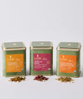 Luxmi Estates Herbal Tea Collection Loose Leaf Tea x 3 | Turmeric Tea Ashwagandha Tea African Rose Tea | USDA Organic Herbal Tea |