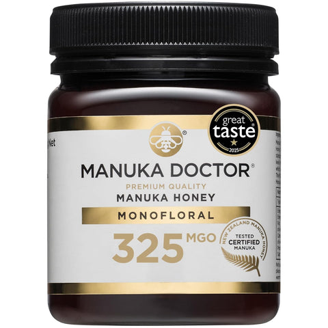 Manuka Doctor - MGO 525+ Manuka Honey Monofloral, 100% Pure New Zealand Honey. Certified. Guaranteed. Raw. Non-GMO (17.6 oz)
