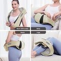 Neck Back Massager, Shiatsu Neck And Shoulder Massager With Heat, 3D Deep Tissue Kneading Massager Electric Massager For Shoulder, Back, Leg Muscle Pain Relief, Home & Office Use (Beige)