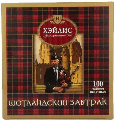 Hyleys Aristocratic Black Tea - Scottish breakfast - 100 Tea Bags (5.29 oz)
