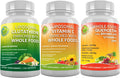 Perfect Immune Booster Vitamin C Bundle Up with Liposomal Glutathione for Enhanced Absorption Master Antioxidant Detoxifier and Quercetin with Bromelain for Immune and Respiratory System Support