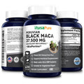 NusaPure Black Maca Root 37,500mg Equivalent per caps (50:1 Extract) 200 Veggie Capsules (Vegan, Non-GMO, Gluten-Free)