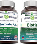 Amazing Nutrition Hyaluronic Acid + Biotin (2 Products)