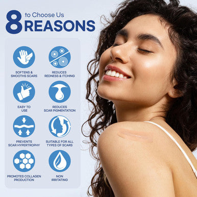 Aroamas Scar Silicone Scar Sheets Silicone Scar Tape 1.6"X60" For Softening And Flattening Scars, C-Section, Keloid, Surgery Reusable & Washable Painless Removal 3-4 Month Supply