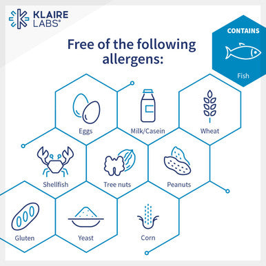 Klaire Labs Omega-3 Mini - Ultra Pure, Easy to Swallow Fish Oil Gels for Kids & Adults 150 Milligrams EPA / 100 Milligrams DHA Omega 3 Fatty Acids, Lemon Flavor for No Fishy Burps (100 Softgels)