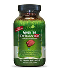 Irwin Naturals Green Tea Fat Burner Red With Nitric Oxide Booster - Healthy Weight Management & Diet Support - Boost Thermogenesis & Metabolism With L-Citrulline & Garcinia - 75 Liquid Softgels