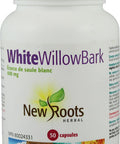 New Roots WHITE WILLOW BARK 400MG - 50 capsules
