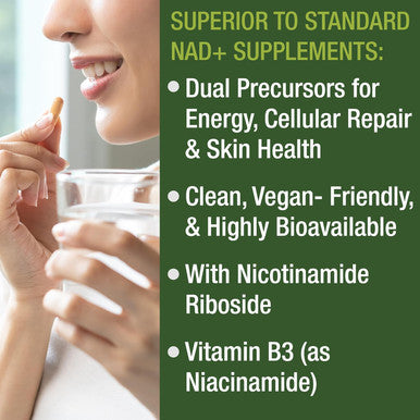 Nicotinamide Riboside Nr Supplement Nmn Alternative Nad Supplement + Niacinamide For Nad+ Levels As We Age Third Party Tested Non Gmo Gluten Free Vegan Nr Vitamin Supplements For Women And Men 30 Capsules