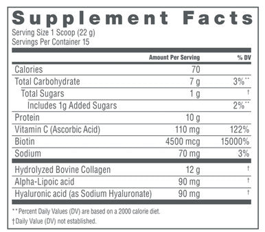 Neocell Collagen Powder With Biotin Vitamin C & Hyaluronic Acid Collagen Type 1 & 3 Beauty Infusion Promotes Beautiful Skin Healthy Hair & Nail Gluten Free Tangerine 11.64 Oz