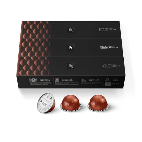 Nespresso Capsules Vertuo, Barista Flavored Pack, Medium Roast Coffee, 30 Count Coffee Pods, Brews 7.8oz.