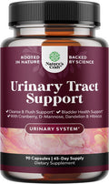 Natures Craft D Mannose Capsules for Urinary Tract Health - High Potency D-Mannose with Cranberry Juice Powder & Dandelion for Urinary Tract Health for Women Fast Acting Super Concentrated Cranberry - 90 Capsules