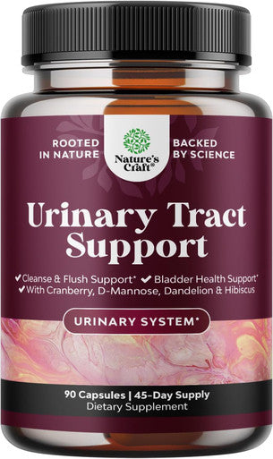 Natures Craft D Mannose Capsules for Urinary Tract Health - High Potency D-Mannose with Cranberry Juice Powder & Dandelion for Urinary Tract Health for Women Fast Acting Super Concentrated Cranberry - 90 Capsules