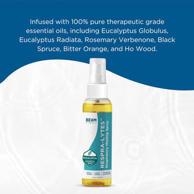 Beam Minerals Respra-Lytes Sinus-Opening Electrolyte Misting Spray With Fulvic Mineral Complex And Essential Oils That Support Respiratory Health 2 Fl Oz