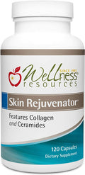 Skin Rejuvenator with Verisol Collagen Ceramides MSM Lycopene GSE Green Tea 120 Capsules