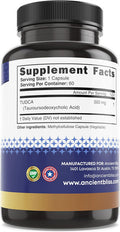 Tudca 500Mg, 60 Capsules (Tauroursodeoxycholic Acid)- Bile Salts Liver Support Supplement, Natural Bitter Taste- Vegan Friendly, Non Gmo, Gluten Capsules By Ancient Bliss
