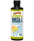Barlean's Citrus Sorbet High Potency Omega 3 Fish Oil Liquid Supplement 1500Mg Of Epa and Dha Fatty Acid Smoothie Flavored and Burpless For Brain Joint and Heart Health 16 Oz