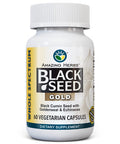 Amazing Herbs Whole Spectrum Black Seed Gold - Black Cumin Seed With Goldenseal & Ecea, Gluten-Free & Non-Gmo, Immune Support, Promotes Health & Wellness - 60 Count